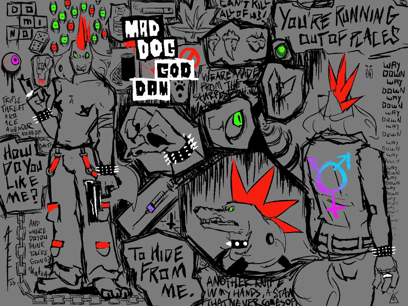 Domino Dog Moodboard Sketch Sheet